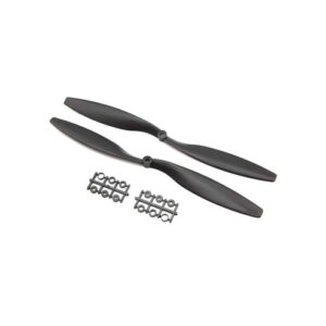 12*4.5 Propeller 1245 Carbon Fiber Nylon Propeller - CW&CCW - Black